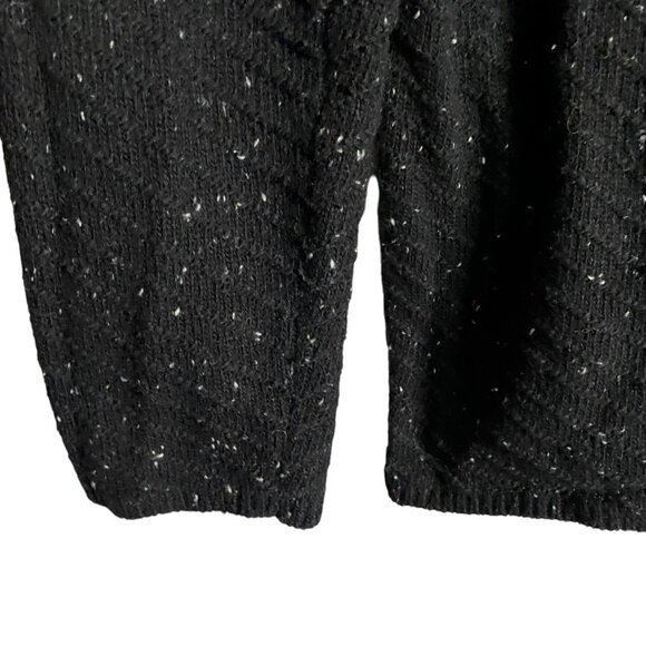 Andrea Jovine Women's Black Patterned Crewneck Knitted Sweater - Picture 4 of 8